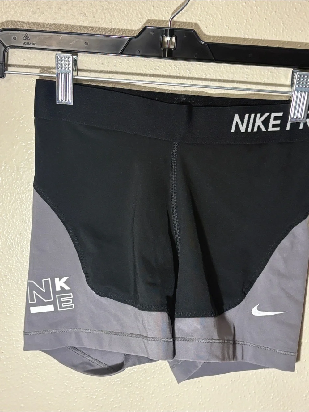 Nike Black and Gray Athletic Layered Shorts